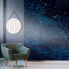 Load image into Gallery viewer, Blue galaxy light stars wallpaper perfect for home decor
