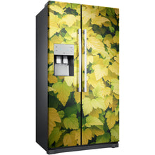 Load image into Gallery viewer, Autumn Leaves abstraction American double fridge vinyl wrap sticker  
