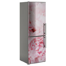 Load image into Gallery viewer, Roses pink abstraction single tall fridge vinyl wrap sticker  
