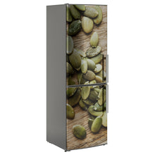 Load image into Gallery viewer, Seaside Stones abstraction single tall fridge vinyl wrap sticker  
