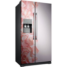 Load image into Gallery viewer, Rose Petals abstraction American double fridge vinyl wrap sticker  
